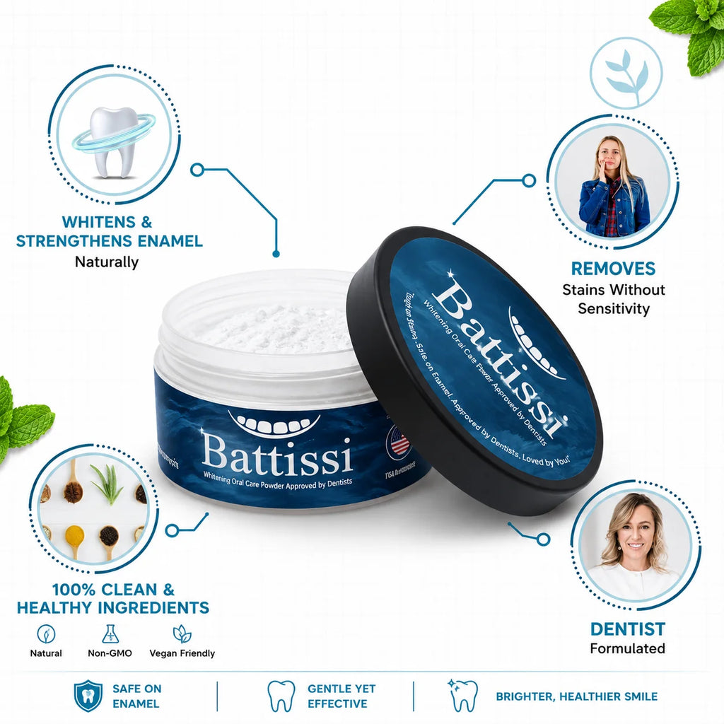 Battissi | Whitening Teeth Powder