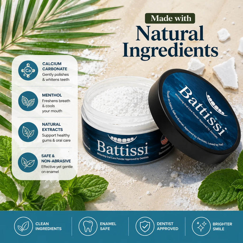 Battissi | Whitening Teeth Powder